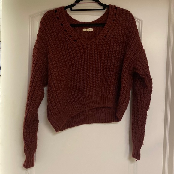 Pacsun, Small, Burgundy/Maroon/Oxblood, Thick Woven Sweater - Picture 1 of 4